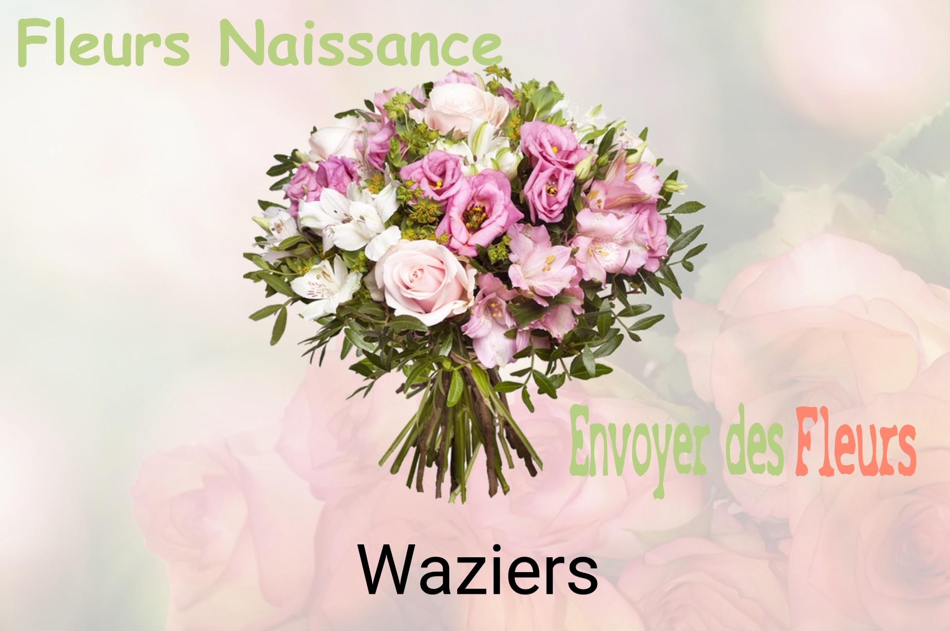 Bouquet de fleurs de naissance livré à Waziers